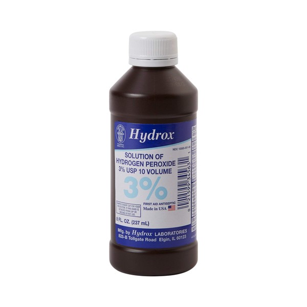 McKesson Antiseptic Hydrogen Peroxide 3% Strength 8oz Bottle (1 Bottle)
