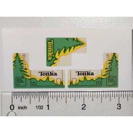 Tiny Tonka Lowboy Truck And Dozer Forestry Stickers