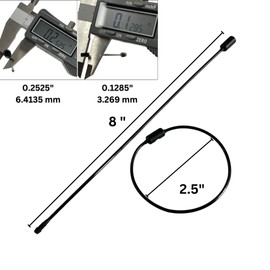 CDM Supply 100 Pack 8” Self Locking Rings for Keys, Keychains, Cables, Luggage and Tags, Waterproof Nylon Plastic Ring, Tamper Evident Security Seal