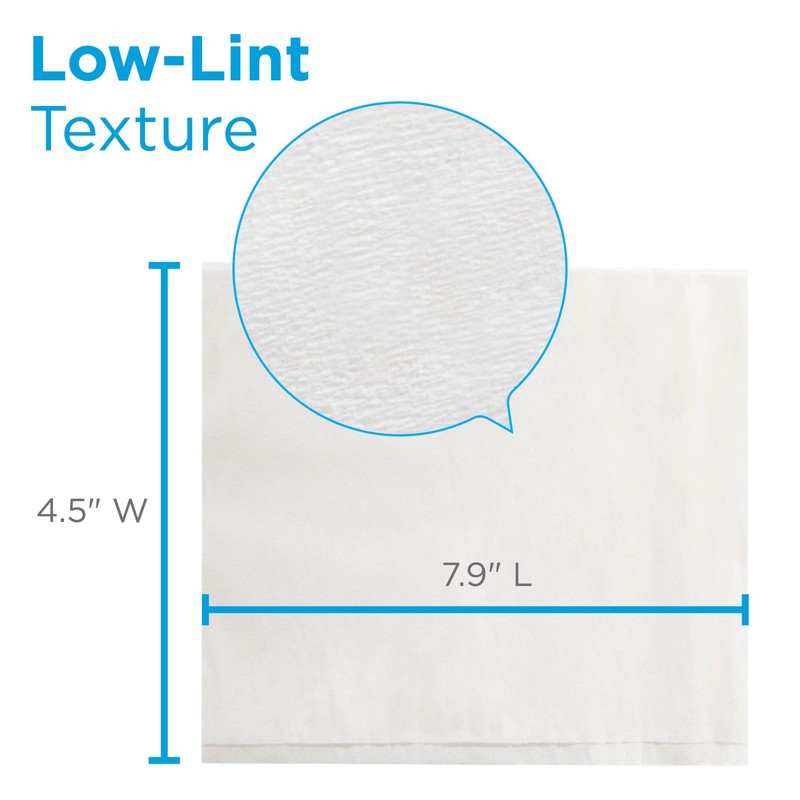 AccuWipe Delicate Task Wipe Recycled Light Duty White NonSterile 1