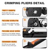 SWANAMB Ferrule Crimping Tool Kit with AWG23-7 Hexagonal Ferrule Crimper