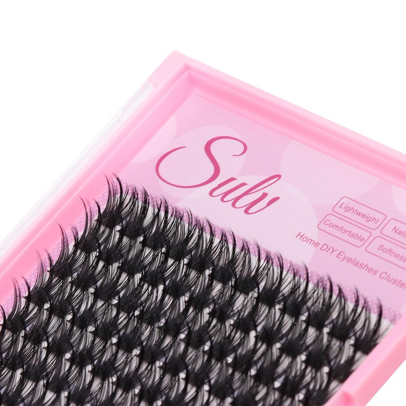 SULV DIY False Lash Extension Clusters D Curl 144 Pcs