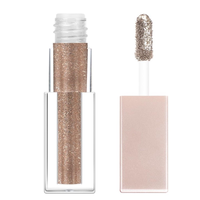 Liquid Glitter Eyeshadow, Diamond Shimmer Eyeshadow, Quick-Dry & Long Lasting