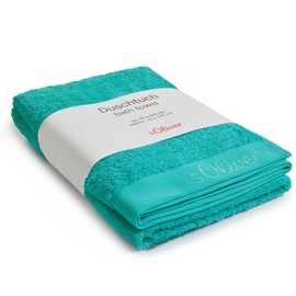 s.Oliver Bath Towel 70 x 140 cm - 100% Cotton, 600 g/m², Soft and Absorbent, Bath Towel Turquoise
