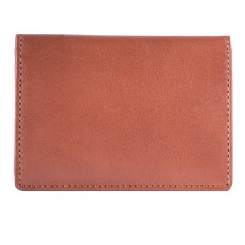 DiLoro RFID Leather Wallet for Men or Women Travel Bifold Card Holder Full Grain Cow Nappa 4"x3" Expandable to 1" Thick (Bugatti Tan)