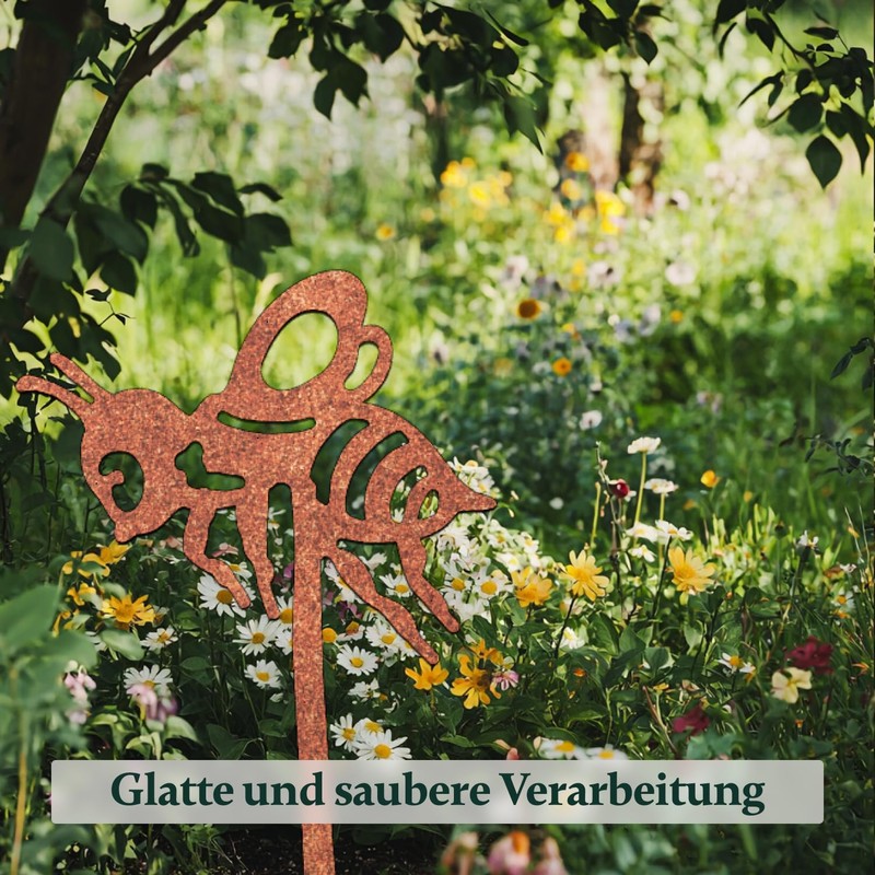 VERDOBA Rabbit Garden Decoration Rust - Rabbit Garden Decoration -