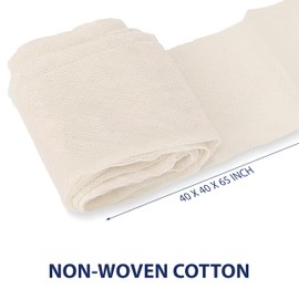 ASA Techmed 100% Cotton First Aid Triangular Bandage Set with Safety Pins - Essential for Wound Care, Sling Support, and Emergency Response - 40" x 40" x 56", 12 Count