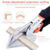 LeafLux Replaceable Blade Miter Shears, Multifunctional Trunking Shears for Angular