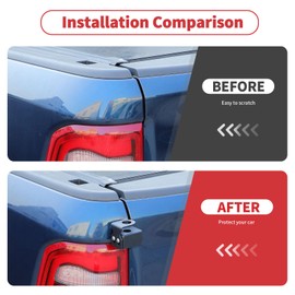 Linskip Heavy Duty CB Antenna Mast Mount Compatible with 2018-2023 Dodge RAM, Tailgate CB & Whip Bracket for RAM Exterior Accessories(Driver Side)