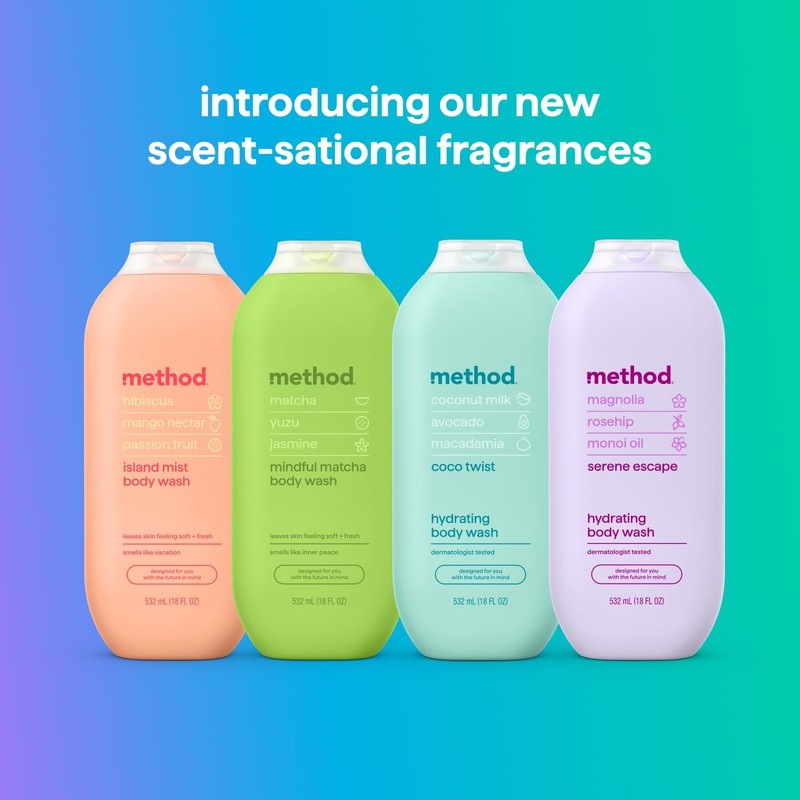 Method Body Wash, Mindful Matcha, Matcha + Yuzu + Jasmine