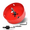 4-1/4"丨108mm Hole Saws with Heavy Duty Arbor HSS Bi-Metal Hole