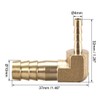 sourcing map 10mm to 4mm Barb Brass Hose Fitting 90