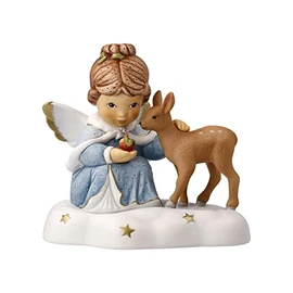 Goebel Angel Figurine "Ich Pass auf Dich auf Dich" Winter Angels Nina & Marco