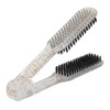 Double Sided Brush Clamp Ergonomic Handle Anti Static Nylon Hair