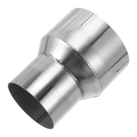 X AUTOHAUX 3"OD to 4"OD Mandrel Exhaust Bend Elbow Concentric Reducer T304 Stainless Steel Pipe Adapter 5 Inch Length Silver Tone