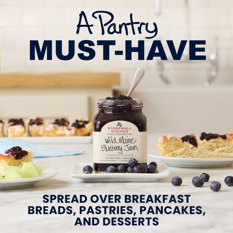 Stonewall Kitchen Wild Maine Blueberry Jam, 12.5 Ounces