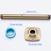 SWHYGER 8 Inch Ceiling Mount Shower Arm and Flange,Straight Arm