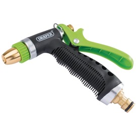 Draper 25296 Sprühpistole mit 3 Mustern, Aluminium-Gartenschlauchdüse, Bewässerungswerkzeug, Messingbeschläge, Universalanschluss