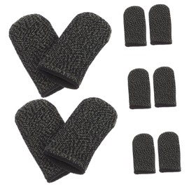 LABRIMP 10pcs Gaming Finger Sleeves Touch Screen Finger Covers for Phone Non-Slip Sweat Comfortable Protectors for Adults