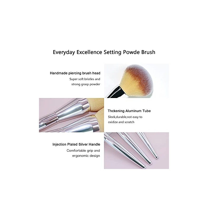 Foundation Brush Makeup Powder Brush Face Brush for Stippling Liquid