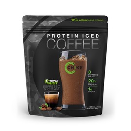 CHIKE Triple Shot Espresso & Cream Protein Iced Coffee, 20 G Protein, 3 Shots Espresso, 1 G Sugar, Keto Friendly and Gluten Free, 14 Servings (15.8 Ounce)…