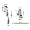 KAIYING Chrome High Pressure Handheld Shower Head with ON/OFF Pause