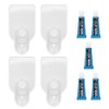 Clear Hook for Wallpaper (M) Transparent, Value Set of 4,