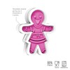 Tovolo Gingerbread Girls Templates Reverse, Dishwasher Safe, Set of 6