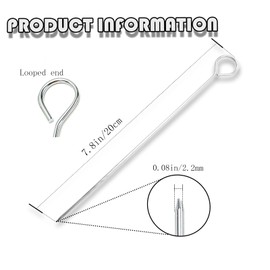 Metal skewers 30 pcs 7.8 Inch Metal skewers for Grilling Meat, Vegetables & Shish Kebabs – Reusable & Oven-Safe Perfect for Outdoor Cooking and Party