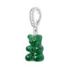 Crystal Haze Nostalgia Bear with Pave Connector Silver Green ONE