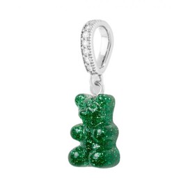 Crystal Haze Nostalgia Bear with Pave Connector Silver Green ONE SIZE / Crystal Haze Nostalgia Bear with Pave Connector Silver Green 크리스탈 헤이즈 노스텔지아 베어 파베 커넥터 실버 그린 ONE SIZE