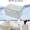 Zulkit Project Box ABS Plastic Waterproof Dustproof Electrical Junction Box