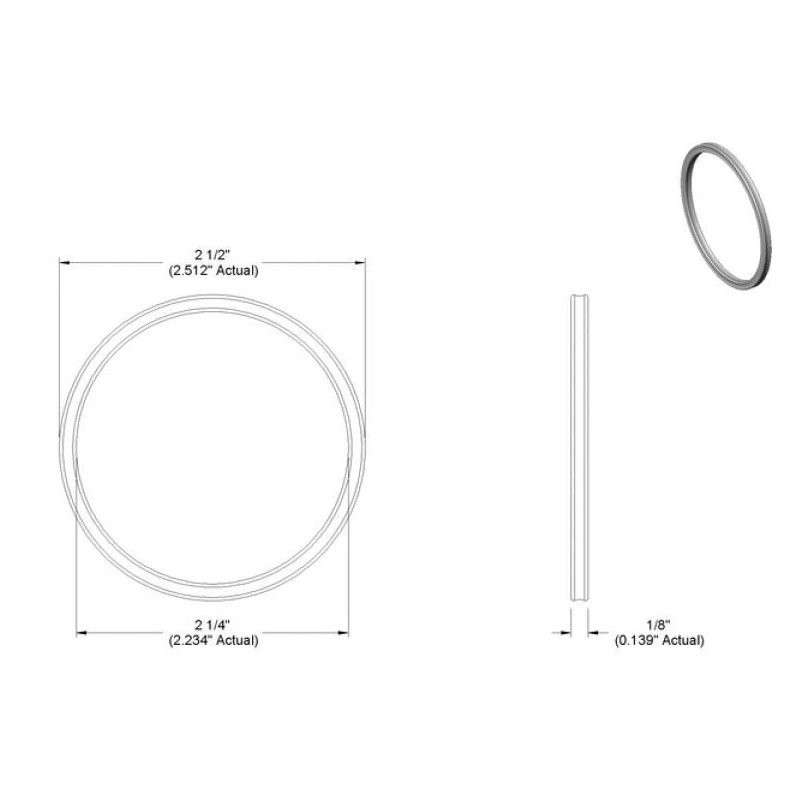 Dygert X-Profile Oil-Resistant Buna-N O-Rings Dash 228
