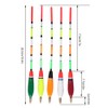 5PCS Multiple Color Balsa Wood Fishing Float Bobber Bite Indicator