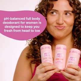 HAPPY CURVES Desodorante Todo El Cuerpo para Mujeres - Sin Aluminio - Invisibile Capa de Protección Integral para Todo El Cuerpo para El Control de Olores Solamente, Piel Sensible y Partes Privadas(Va