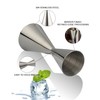 Debrabby Silver Double Jigger Premium Japanese Style Slim Measuring 2