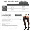 Truform Sheer Compression Stockings, 8-15 mmHg, Women's Thigh High Length,