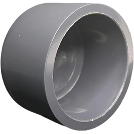 Generic ERA Sch 80 PVC 6 Inch End Cap, Socket Connection, Gray