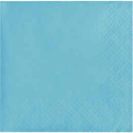 50-Count Touch of Color 3-Ply Paper Beverage Napkins, Pastel Blue