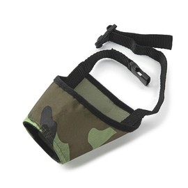 Dog Muzzle Dog Mouth Cover for Small Middle Dogs to Prevent Barking and Biting (Camouflage, S)