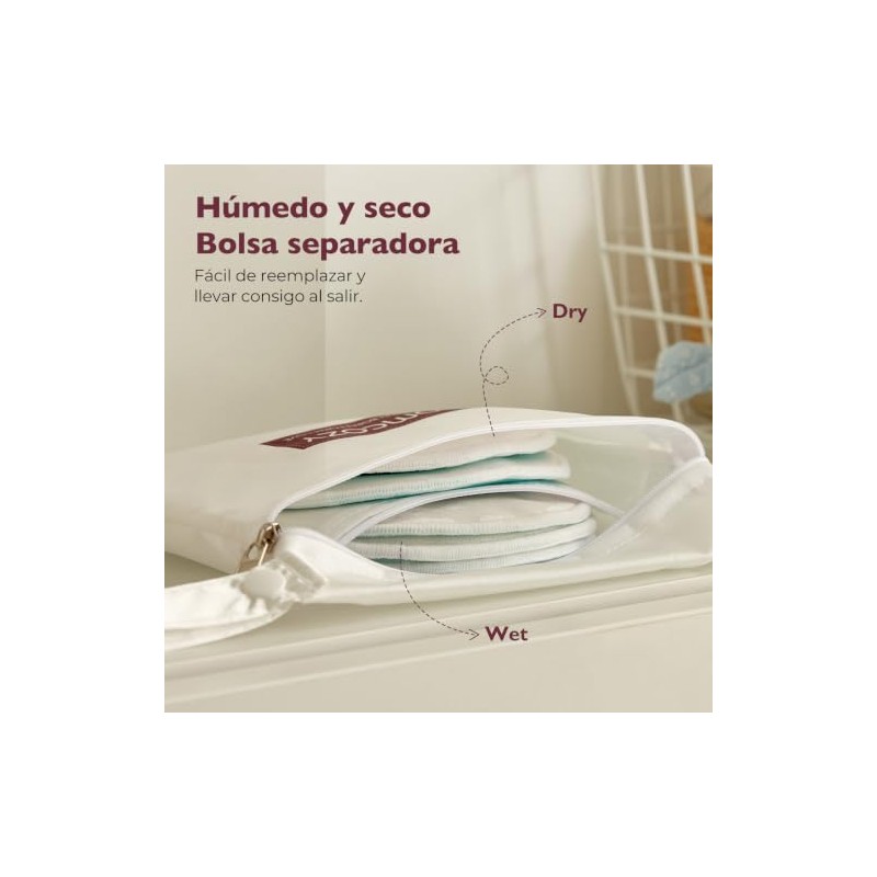 Momcozy Almohadillas Lactancia Reutilizables,Gruesas 14 Piezas