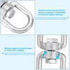PATIKIL Double Swivel Hook, 3 Pack 304 Stainless Steel Swivel