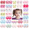 56 Pcs Glitter Hair Ties for Baby Girls Elastic Rubber