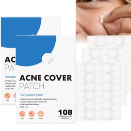 Parches para Acne,Pimple Patch, Parches para Espinillas, Almohadillas Hidrocoloides para Espinillas3333 (Universal, unidad, 2)