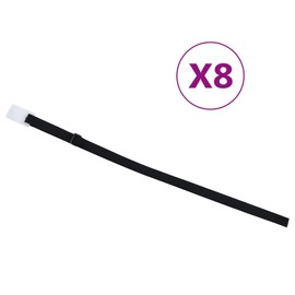 vidaXL 8 x Universal Mounting Tape for Pool Reel Solar Film Retaining Straps Attachment Clip Set Fixing Straps Mounting Set 1.8 m