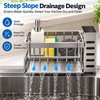 Kitchen Sink Organizer for Cleaning Supplies – Metal Drain Rack