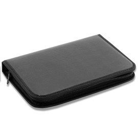 Foot Care Bag Universal Storage Case Empty for Nail Clippers Set + Foot Care Instruments Without Contents Black, black