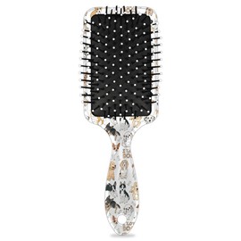 Kids Detangler Hair Brush Hairbrush for Boys Girls, Cute Puppy Detangling Brush Smooth for Wet Dry Thin Long Curly Hair, Glide Through Tangles with Ease and Massage Scalp