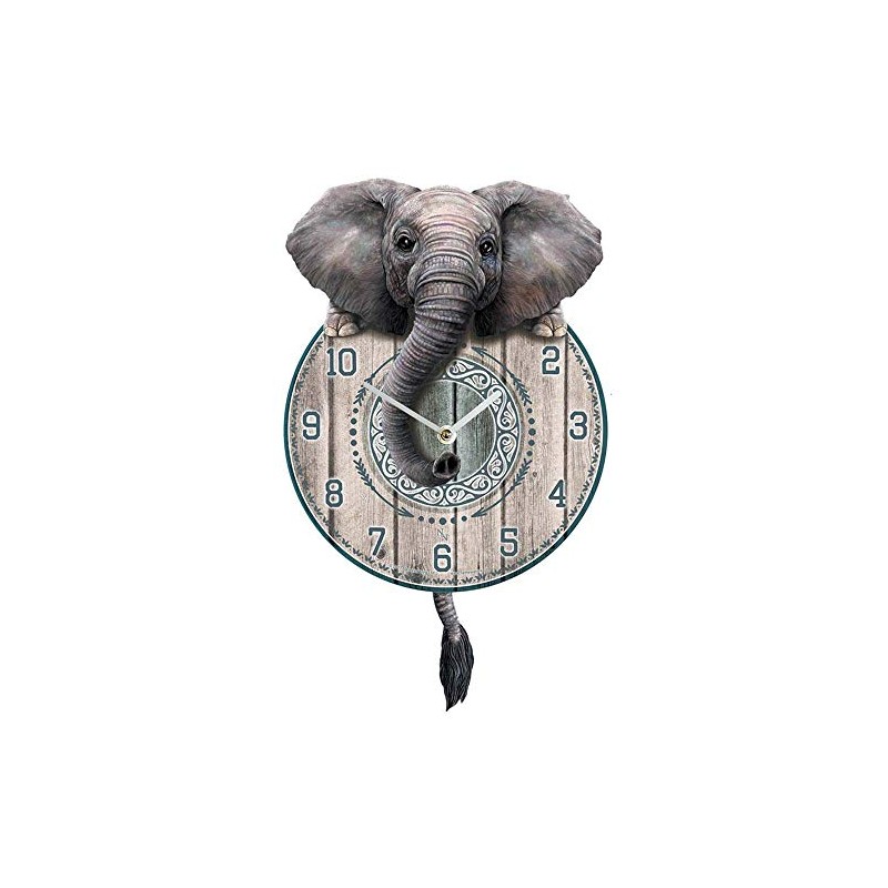 Nemesis Now B3506J7 Trunkin' Tickin' Clock 25cm Grey, MDF