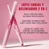 Febble Labial Mate Larga Duración Delineador Lapiz Labial